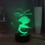 Laysinly Naruto Desk Lamp, Japanese Anime Figures LED Night Light for Kids, Uzumaki Naruto Take Shuriken 3D Acrylic Table Lamp, Child Bedroom Sleeping Night Lamp, Children Birthday Christmas Gift