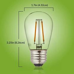 Newhouse Lighting S14LED18 Outdoor Weatherproof Shatterproof S14 String Light Bulbs, 18-Pack, Glass, 18 Count