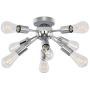 8-Light Sputnik Chandelier Contemporary Semi Flush Mount Ceiling Light Fixture Industrial Pendant Lighting,Chrome Starburst Chandelier for Dinning Room Living Room Hallway Entryway