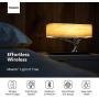 Masdio by Ampulla Bedside Lamp with Bluetooth Speaker and Wireless Charger, Table lamp Desk lamp with Sleep Mode Stepless Dimming