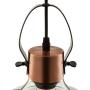 Industrial Edison Vintage Glass Pendant Lighting-LITFAD Classic Dome Ceiling Light Chandelier Mounted Light Fixtures Copper Finish for Dining Room Foyer Living Room Cafe Bar