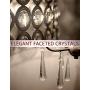 Kira Home Amelia 18'' Modern Chic 4-Light Crystal Chandelier Pendant Light Fixture, Brushed Nickel Finish