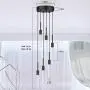 IESTARING Dimmable LED Ceiling Pendant Lighting, 25W 6-Light Modern Industrial Chandelier Light Crystal Bubble Shade Height Adjustable Hanging Light Fixture for Dining Room Kitchen Hotel (Bubble) IESTARING Dimmable LED Ceiling Pendant Lighting, 25W 6-Light Modern Industrial Chandelier Light Crystal Bubble Shade Height Adjustable Hanging Light Fixture for Dining Room Kitchen Hotel (Bubble)