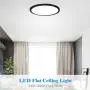 LED Flush Mount Ceiling Light, 12 Inch Round 24W 3200LM Ceiling Light Fixture, 240W Equivalent Ceiling Lamps for Bedroom, Living Room, Kitchen, Dining Room, 5000K Pure White LED Flush Mount Ceiling Light, 12 Inch Round 24W 3200LM Ceiling Light Fixture, 240W Equivalent Ceiling Lamps for Bedroom, Living Room, Kitchen, Dining Room, 5000K Pure White
