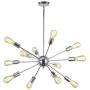 VINLUZ Sputnik Chandelier Chrome 12 Lights Mid Century Modern Chandelier Lighting Industria Kitchen Lighting Fixtures Ceiling Lights Pendant