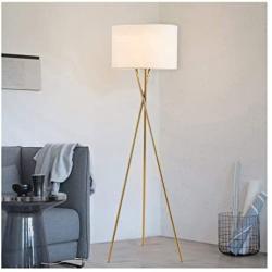 QQB Fashion LED Energy Floor Lamp-Tripod Vertical Reading Floor Light-Modern Living Rooms Bedrooms Decoration Lamp Modern (Color : White, Size : 45cm159cm)