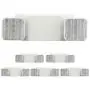 EXITLUX 6 Pack LED White Emergency Exit Fixture with Battery Backup -UL LED Emergency Lighting and 2 LED Heads Adjustable Light Heads for Indoor Outdoor Emergency Lighting
