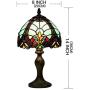 Tiffany Style 8 Inch Table Lamp Handcrafted Blue Baroque Tiffany Stained Glass Lamp Living Room Lamp Bedside Lamp