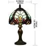 Tiffany Style 8 Inch Table Lamp Handcrafted Blue Baroque Tiffany Stained Glass Lamp Living Room Lamp Bedside Lamp