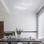 LED Ceiling Light Modern Flush Mount Light Fixture,42W 2600lm Rectangle Lights for Bedroom Kitchen Living Room Ceiling Lamp,Cool White 6000K White