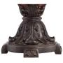 Traditional Table Lamp Bronze Crackle Urn Faux Silk Bell Shade for Living Room Family Bedroom Bedside Nightstand - Regency Hill