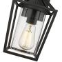 Emliviar Outdoor Wall Lights 2 Pack, Exterior Wall Mounted Light Fixtures, Black Finish with Clear Glass, 20065B3-2PK
