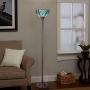 Cotoss Tiffany Style Floor Light, Torchiere Floor Lamp, 70 Inch Tall Tiffany Pole Lamp, Victorian Stained Glass Floor Lamps, Standing Lamp, Leaded Glass Floor Lamp for Living Room