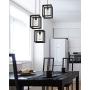 Emliviar 3-Light Cluster Pendant Lights, Industrial Kitchen Island Lighting Fixture, Black Finish, 20061D-3 BK