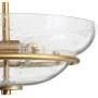 Modern Glass Semi Flush Mount Ceiling Light, Hallway Light Fixtures with Seeded Glass for Dining Room, Bedroom, W12'' x H9'' Modern Glass Semi Flush Mount Ceiling Light, Hallway Light Fixtures with Seeded Glass for Dining Room, Bedroom, W12'' x H9''