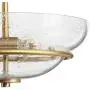 Modern Glass Semi Flush Mount Ceiling Light, Hallway Light Fixtures with Seeded Glass for Dining Room, Bedroom, W12'' x H9''