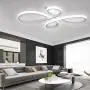 Qcyuui 37W LED Ceiling Light Fixture, Modern Acrylic Lighting Fixture with Creativity Shape, Flush Mount Ceiling Lamp 6500k for Bedroom, Living Room, Kitchen, Balcony, Dining Room Decor