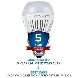 [Upgrade] SANSI 13W (100 Watt Equivalent) Soft Warm 3000K LED Bulbs 4-Pack, ETL Listed, Bright 1600lm