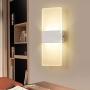AUMIO Modern Elegant Wall Sconces Wall Lighting in 12W, Set of 2 LED Wall Lamp in Warm White, Acrylic 3000K Wall Mounteoom Porch Basement Stairway Decord Wall Lights for Bedroom Hallway Living Room AUMIO Modern Elegant Wall Sconces Wall Lighting in 12W, Set of 2 LED Wall Lamp in Warm White, Acrylic 3000K Wall Mounteoom Porch Basement Stairway Decord Wall Lights for Bedroom Hallway Living Room
