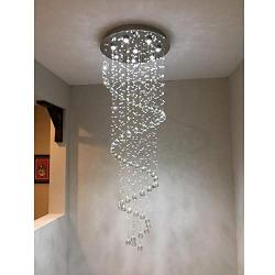 Chandelier Modern Crystal Raindrop Chandelier Lighting Flush Mount LED Ceiling Light Fixture Pendant Lamp for Dining Room Bathroom Bedroom Livingroom (Crystal chandeliers6)