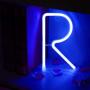 Light Up Letters for Wall Decor, Neon Art Light Letters of The Alphabet Marry Me Decorations for Bedroom, Living Room, Wedding Party-blue Letter R