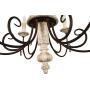 Febfurniture French Country Farmhouse Wood Chandelier,6-Light Rustic Ceiling Light Fixture with Fixture …