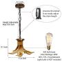 Mini Antler Pendant Lighting for Kitchen Island, Dining Room Lighting Fixtures Hanging, 1-Light Small Farmhouse Pendant Light BN-1016.
