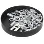 CNCEST Modern Black Metal Branch Chandelier 18 Lights Retro Metal Pendant Light Nordic Ceiling Lamp Fixtures for Dining Room Kitchen Living Room Bedroom