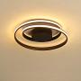 LED Bedroom Light Modern Chandelier Flush Mount Ceiling Lamp Dimmable Acrylic Panel Unique Minimalist Livingroom Pendant Light with Remote Control Dining Room Kitchen Island Office (White) (Black1)