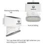 Opasolar 2000LM Solar Powered Wall Outdoor led Lights,Family Security,PIR Wireless Motion Sensor with 120 Wide Angle, IP65 Waterproof, Easy-to-Install Lights for Front Door, Garden,Yard, Garage, Deck