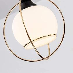 SOZOMO Industrial Modern Style 1-Light Pendant Mini Glass Shade with Cross Glod Metal Wire Pendant Light for Kitchen Island Bars Bedroom, Living Room, Dining Room Hotel Dining Room Light