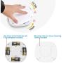 Xumemall 6.89in Motion Sensor LED Ceiling Light, Batteries-Powered Mount Ceiling Light, 300 Lumens Daylight White 6000K Ceiling Lamp for Bathroom, Bedroom, Laundry, Closet, Stairs, Hallway