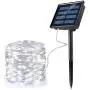 Ankway Solar String Lights White 200 LED 3-Strand Copper Wire Solar Fairy Lights 8 Modes 72 ft Solar Powered String Lights Waterproof IP65 LED Twinkle Lights Outdoor Patio Garden Tree Indoor Party