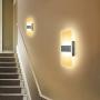Lightess Modern Wall Sconces 12W LED Wall Lights Up Down Wall Lamp Acrylic for Bedrooms Hallway Corridor, Warm White, HS521-2