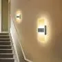 Lightess Modern Wall Sconces 12W LED Wall Lights Up Down Wall Lamp Acrylic for Bedrooms Hallway Corridor, Warm White, HS521-2