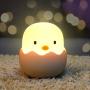 Baby Night Light for Kids, Chick Silicone Lamp Touch Sensor Light for Children Birthday Present Brightness Adjustable Toddler Night Lamp for Boys Girls Beside Desk Bedroom