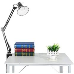 Glumes Swing Arm LED Desk Lamp, Wood Designer Table Lamp, Reading Lights for Living Room, Bedroom, Study, Office, Bedside Nightstand Lamp with LED Bulb