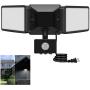 JUOYOU 20W Led Motion Sensor Flood Lights Outdoor, PIR Induction Lamp, Intelligent Light, Bright White, 6500K, IP65, 200W Bulb Equivalent, Super Bright Waterproof Security Floodlight