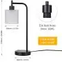 Industrial Lamp,Tomshine Desk Lamp with 2 USB Ports,Stepless Dimmable Vintage Nightstand Lamp, Glass Shade Bedroom Lamp for Bedroom, Living Room Industrial Lamp,Tomshine Desk Lamp with 2 USB Ports,Stepless Dimmable Vintage Nightstand Lamp, Glass Shade Bedroom Lamp for Bedroom, Living Room