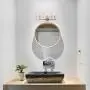 Linour 3 Lights Bathroom Vanity Light Modern Wall Sconce Metal Industrial Wall Lamps Lighting Fixture for Bathroom Hallway Bedroom Living Room Kitchen