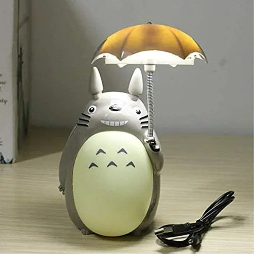 XXXVV Creative Resin My Neighbor Totoro Night Light Studio Ghibli LED Night Lamps Cartoon Animal Kid Table Lamp with 2 Modes for Bedroom Bedside Lamp Reading Light Best Gifts for Birthday Christmas