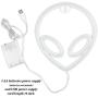 Wanxing Alien Neon Light Pink Led Signs Wall Decor, Battery or USB Operated Alien Lamp Warm Alien Neon Signs Light up for Home,Kids Room,Bar,Festive Party,Christmas,Wedding