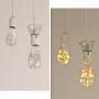 MEILUX LED Globe Fairy Light Bulb，ST64 E26 Warm White Edison Screw Night Lights,Flash Starry Decorative Copper Wire String Lights for Bedroom Living Room Festival Christmas, Non-dimmable, 4 Pack