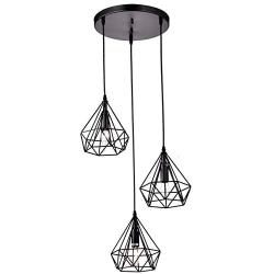 Dazhuan Antique Metal Pendant Lighting Fixtures Rustic Chandeliers Lamps with 3 Lights