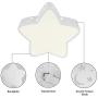 LAKIQ Kids’ Room LED Flush Mount Ceiling Light Fixture Creative Star Shape Modern Close to Ceiling Chandelier Lighting for Boy’s Girl’s Room Children’s Bedroom Kindergarten (16,White Light)