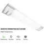 AntLux 4FT LED Flush Mount Puff Lights, 40W 4500LM, 4000K Neutral White, 48 Inch Linear LED Kitchen Ceiling Lighting Fixtures for Laundry, Craft Room, Fluorescent Light Replacement, ETL Certified