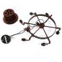 Industrial Metal Pendant Light Retro Iron Gear Chandelier Antique Metal Hanging Ceiling Light Fixture Classic Hanging Light for Dining Living Rooms Kitchen