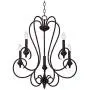 Channing Bronze Chandelier 24 1/2'' Wide Rustic Curved Scroll 5-Light Fixture for Dining Room House Foyer Kitchen Island Entryway Bedroom Living Room - Franklin Iron Works