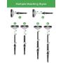 LITOM Solar Pathway Lights Outdoor, 3 Lighting Modes Wireless Solar LED Landscape Lights, IP65 Waterproof Solar Powered Garden Lights for Ground Lawn Patio Yard Driveway Deck Walkway 4 Pack Warm White