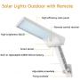 Solar Lights Outdoor with Remote Adjustable Pole 56Led,Waterproof, Motion Sensor Multi-Mode Solar Security Light for Fence,Road,Yard,Porch,Corridor,Garden ,Grage(56LED-WHITE-2PACK)
